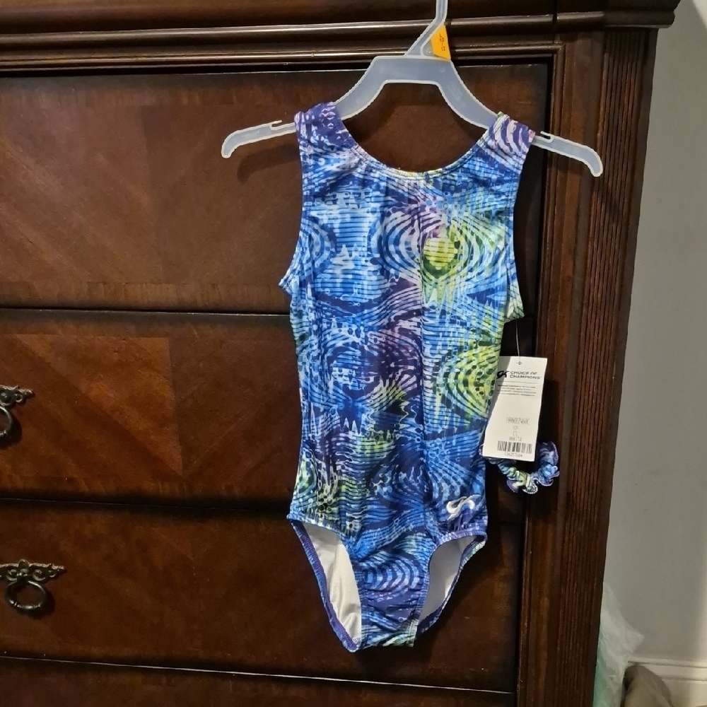 Colorful Swirl Patterned Leotard